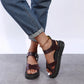 BILLIE™ ROMAN BUCKLE PLATFORM ORTHOPEDIC SANDALS