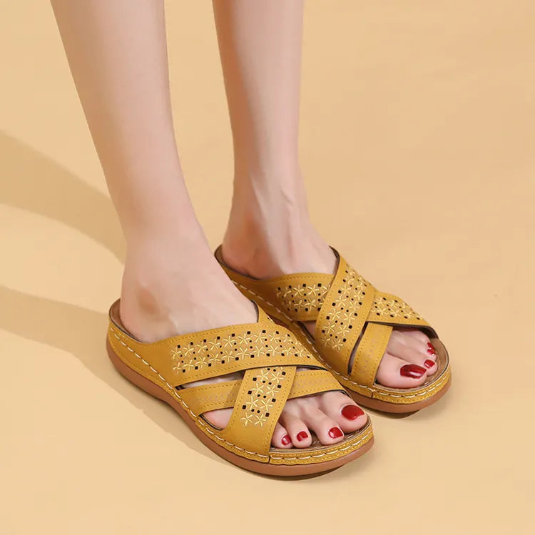 ABENA™ ARCH SUPPORT SOFT CUSHION LEATHER SANDALS