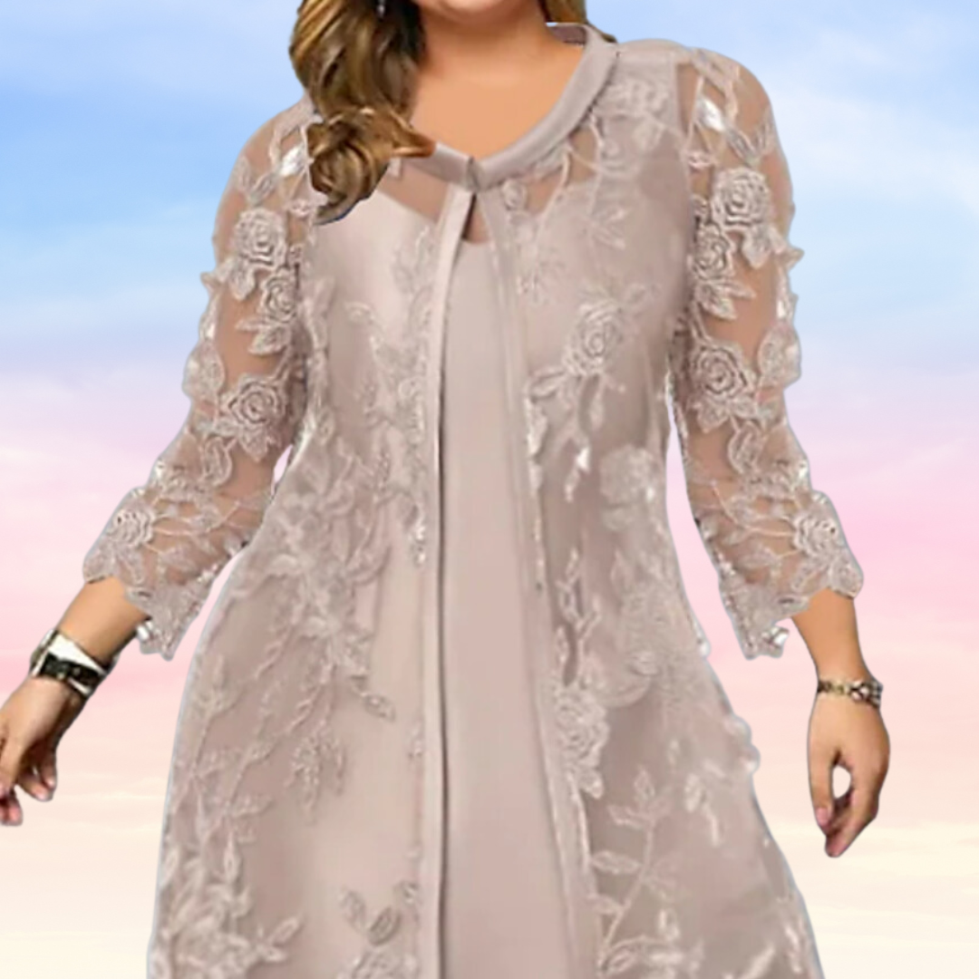 PLUS SIZE GRACEFUL GARDEN DRESS