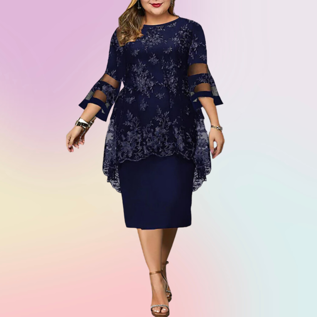 PLUS SIZE TIMELESS LUXE DRESS