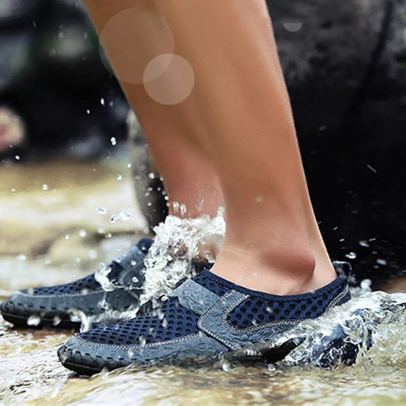 BREATHABLE AND WATERPROOF LEATHER SHOES FOR MEN