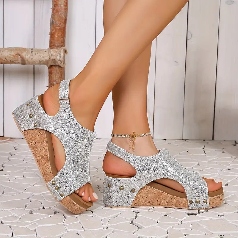 ALYCIA™ OPEN TOE CORKY ORTHOPEDIC SANDALS