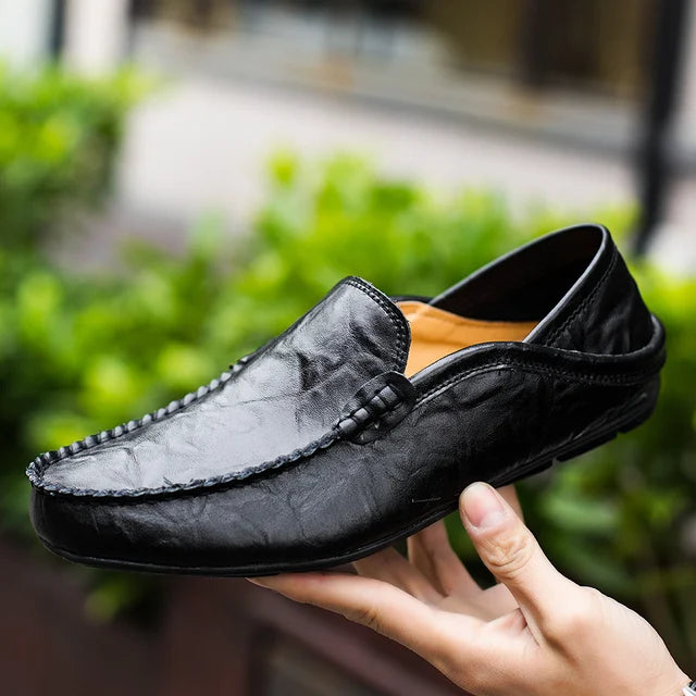 CHRISTOPH™ GENUINE LEATHER COMFY SLIP-ON LOAFERS