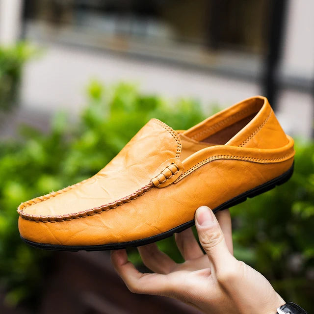 CHRISTOPH™ GENUINE LEATHER COMFY SLIP-ON LOAFERS