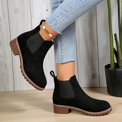 HAYLEY™ - WOMEN'S ORTHOPEDIC SOFT SOLE ROUND TOE PLATFORM ANKLE BOOTS