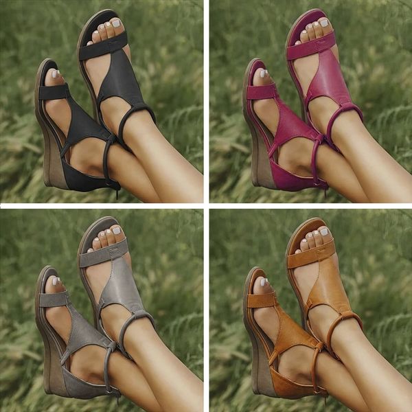 BAIYAN™ WEDGE HEELS OPEN-TOE SANDALS