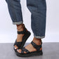 BILLIE™ ROMAN BUCKLE PLATFORM ORTHOPEDIC SANDALS