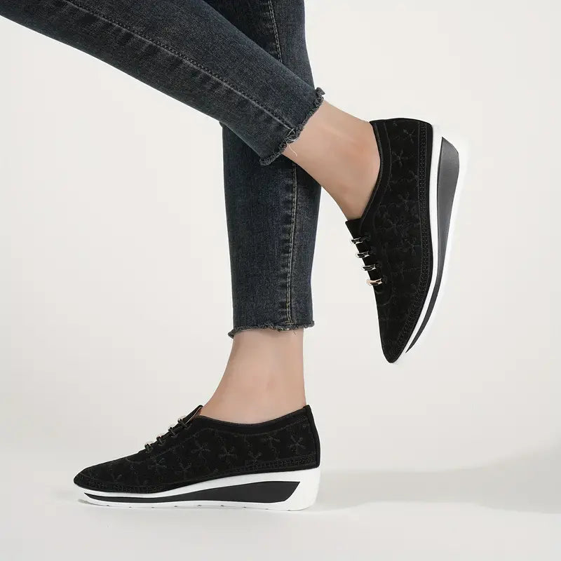 LAYLA™ CASUAL LOW TOP WEDGE ORTHOPEDIC SNEAKERS