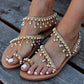 WOMEN'S BOHEMIA WEDDING PARTY PEARL SANDALS