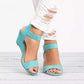 AUDREY™ CLASSIC BOHEMIAN WEDGE BUCKLE SANDALS