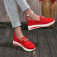 ANNABEL™ WOVEN BREATHABLE ORTHOPEDIC WEDGE SNEAKERS