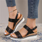 ANNA™ COMFY OPEN-TOE BUCKLE ANKLE STRAP WEDGE SANDALS