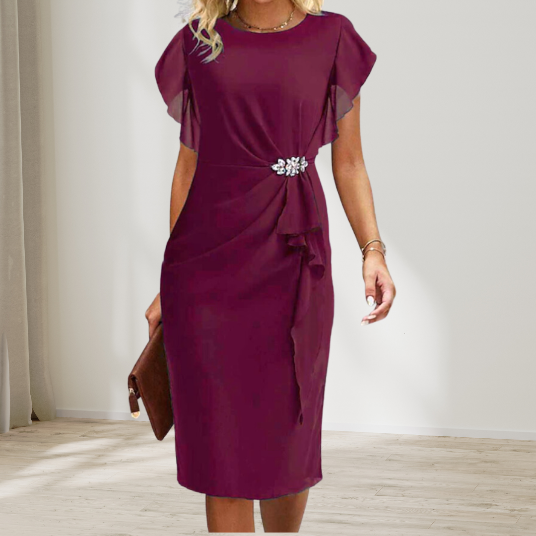 Rossana™ Plain Sleeveless Midi Dress