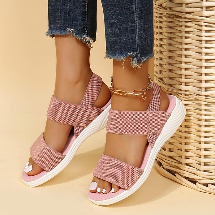 ELARA™ COMFORTABLE ANKLE STRAP PLATFORM SANDALS