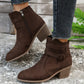 ALDRI™ WOMEN CHUNKY HEELED ANKLE BOOTS