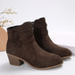 ALDRI™ WOMEN CHUNKY HEELED ANKLE BOOTS