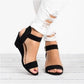 AUDREY™ CLASSIC BOHEMIAN WEDGE BUCKLE SANDALS