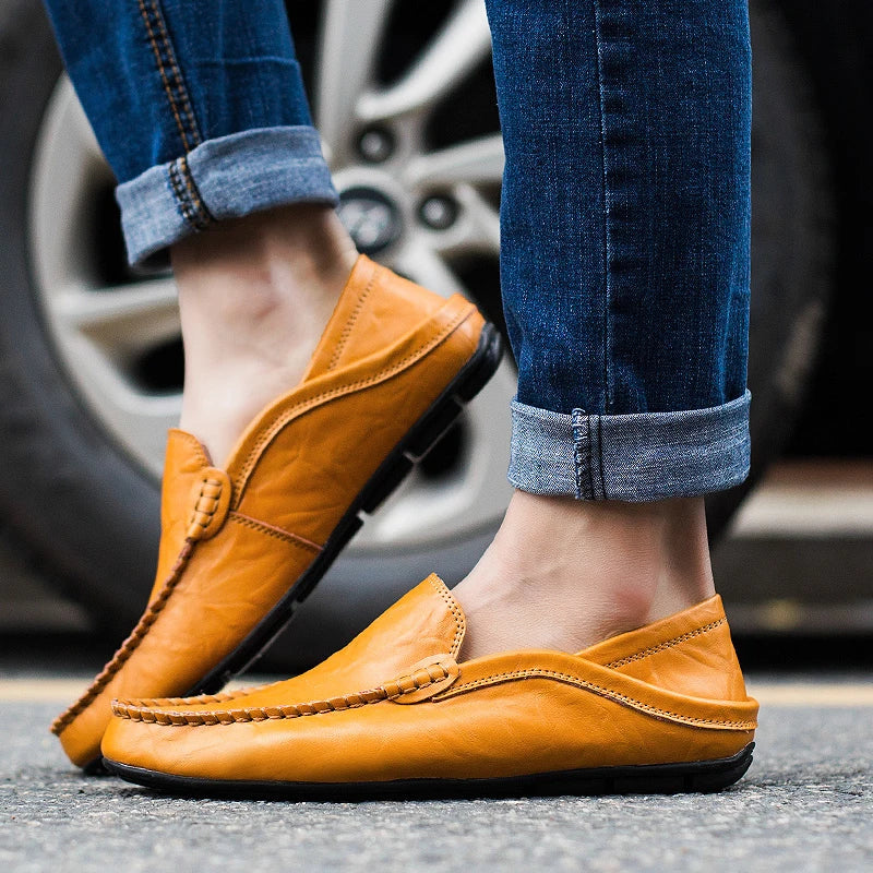 CHRISTOPH™ GENUINE LEATHER COMFY SLIP-ON LOAFERS