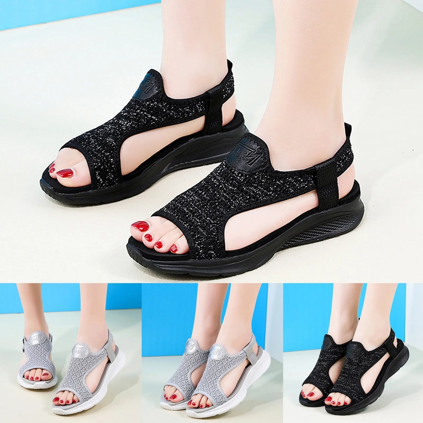 LYNCH™ CASUAL PLATFORM ORTHOPEDIC WEDGE SANDALS