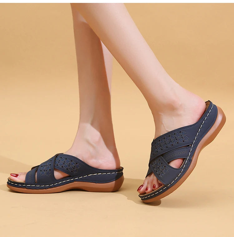 ABENA™ ARCH SUPPORT SOFT CUSHION LEATHER SANDALS