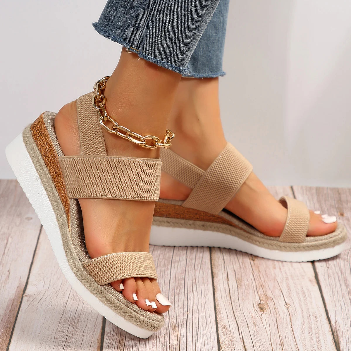 ELLIE™ RETRO MESH SUMMER WEDGE SANDALS