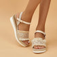 NATALIE™ ELEGANT ANKLE BUCKLE STRAP WEDGE SANDALS