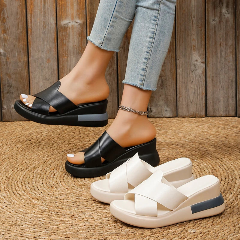 ALINTA™ OPEN TOE SUMMER WEDGE BUCKLE ORTHO SANDALS