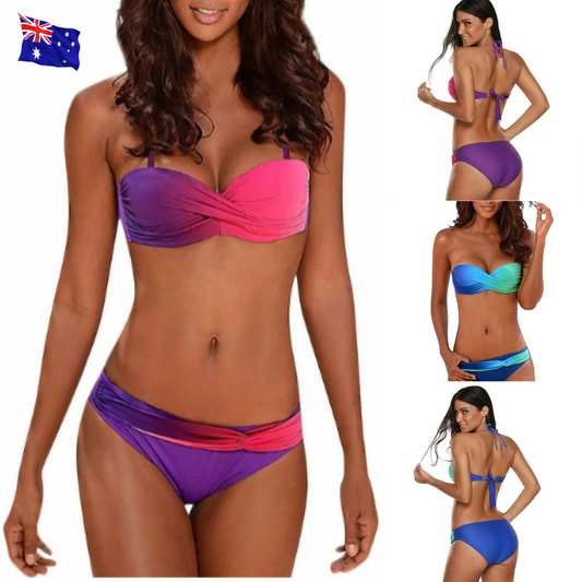 WOMEN's 2-PIECE TIE DIE BIKINI SET