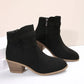 ALDRI™ WOMEN CHUNKY HEELED ANKLE BOOTS