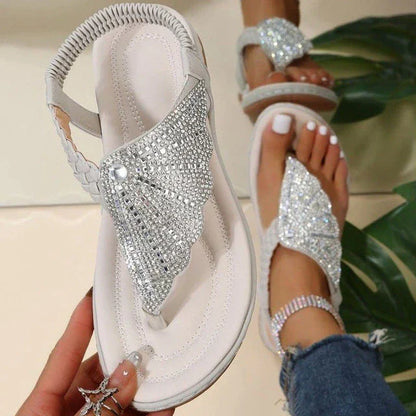 WOMEN'S CASUAL ORTHOPEDIC ROMAN CRYSTAL SANDALS