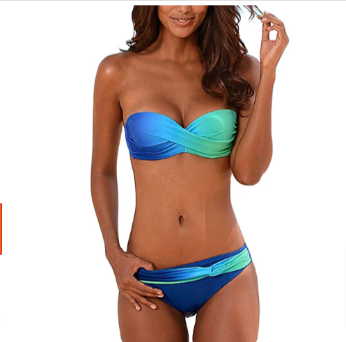 WOMEN's 2-PIECE TIE DIE BIKINI SET