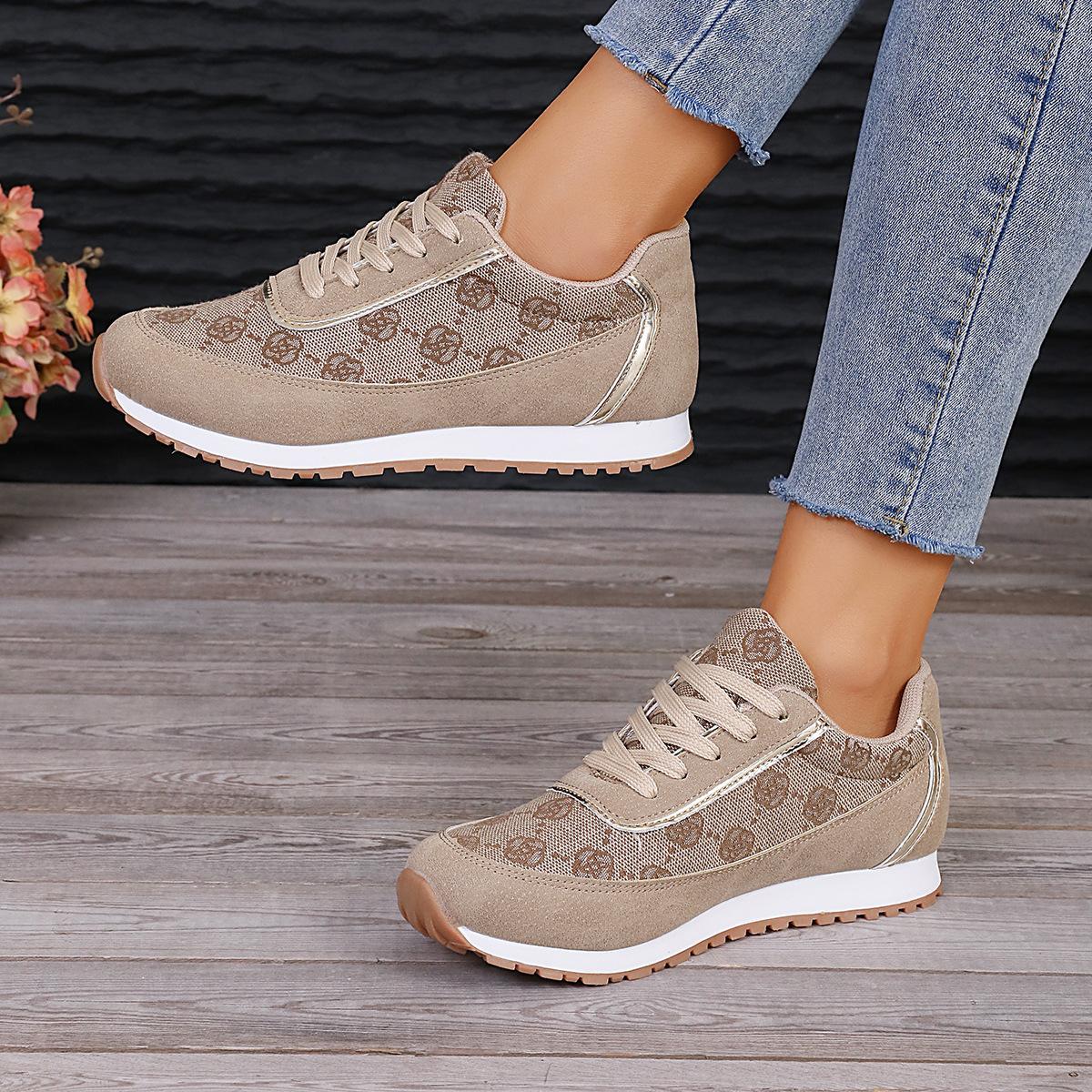 AVERY™ WOMEN'S FLORAL LACE-UP ORTHOPEDIC SNEAKERS