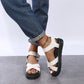 BILLIE™ ROMAN BUCKLE PLATFORM ORTHOPEDIC SANDALS