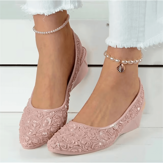 WOMEN'S SUMMER WEDGE HEEL POINTED TOE SANDALS