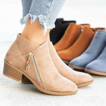 PREMIUM LADIES ORTHOPEDIC HEELED AUTUMN BOOTS